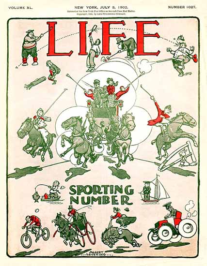 Albert Levering Life Humor Magazine 1902-07-03 Copyright | Life Magazine Graphic Art Covers 1891-1936