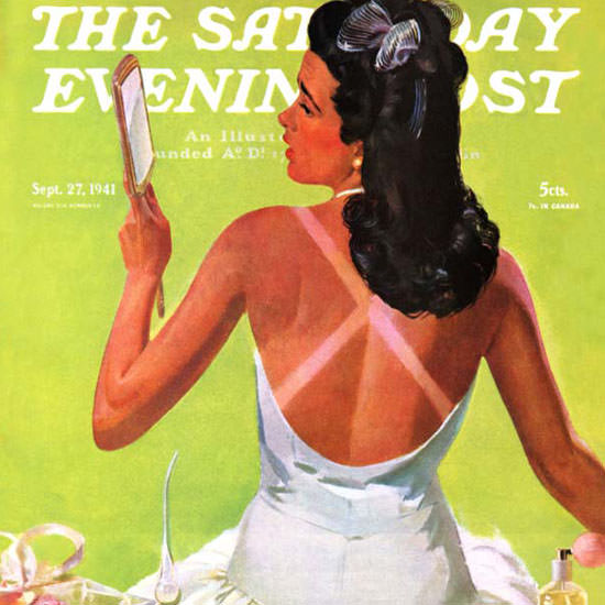 Albert W Hampson Saturday Evening Post 1941_09_27 Copyright crop | Best of Vintage Cover Art 1900-1970