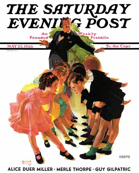 Albert W Hampson Saturday Evening Post Cotillion 1936_05_23 | The Saturday Evening Post Graphic Art Covers 1931-1969