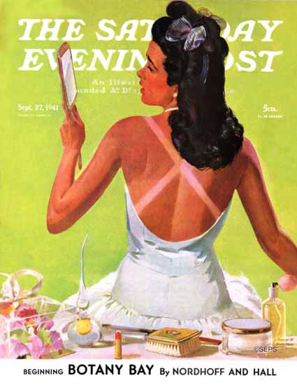 Albert W Hampson Saturday Evening Post Lines 1941_09_27 Sex Appeal | Sex Appeal Vintage Ads and Covers 1891-1970