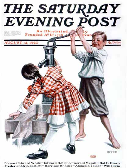 Alfred E Orr Saturday Evening Post 1920_08_14 | The Saturday Evening Post Graphic Art Covers 1892-1930