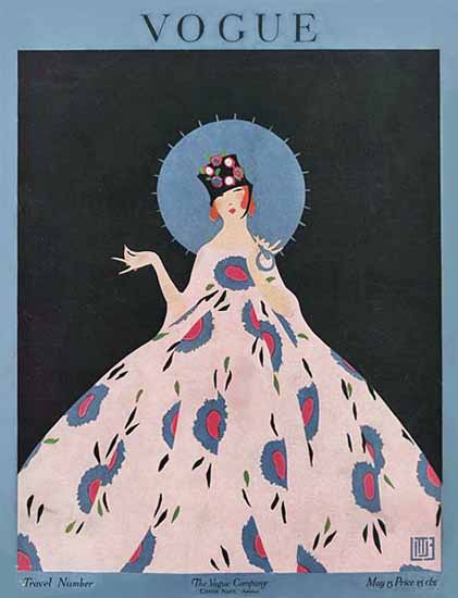 Alice de Warenne Vogue Cover 1916-05-15 Copyright | Vogue Magazine Graphic Art Covers 1902-1958