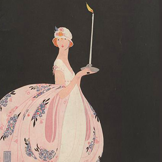 Alice de Warenne Vogue Cover 1918-01-01 Copyright crop | Best of 1891-1919 Ad and Cover Art