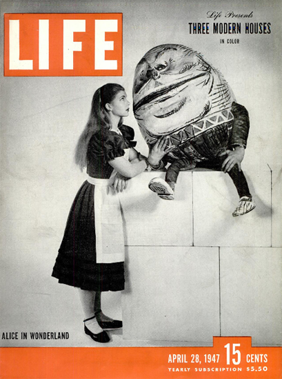 Alice in Wonderland 28 Apr 1947 Copyright Life Magazine | Life Magazine BW Photo Covers 1936-1970