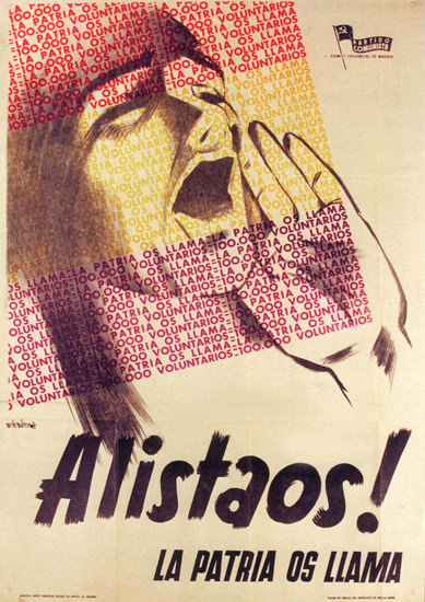 Alistaos La Patria Os Llama Spain Espana | Vintage War Propaganda Posters 1891-1970