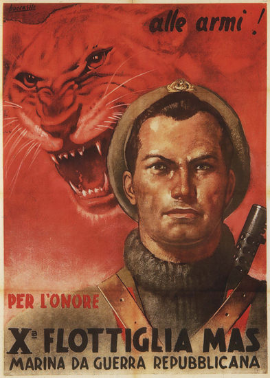 Alle Armi Italy Italia Call To Arms | Vintage War Propaganda Posters 1891-1970