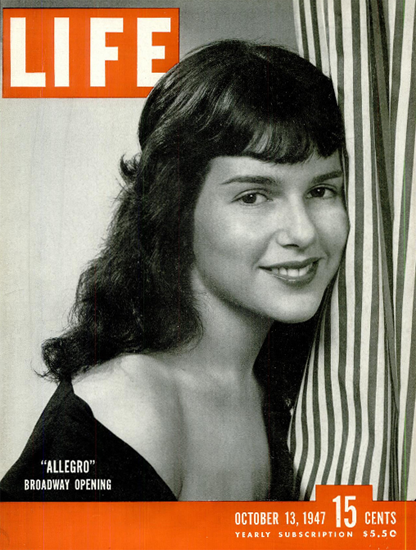 Allegro Broadway Opening 13 Oct 1947 Copyright Life Magazine | Life Magazine BW Photo Covers 1936-1970