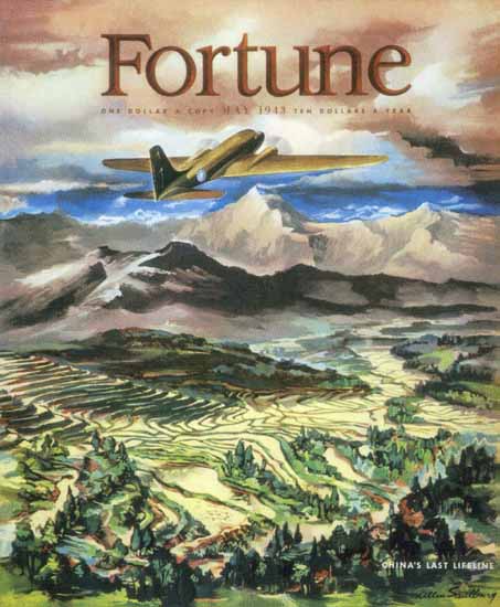 Allen Saalburg Fortune Magazine May 1943 Copyright | Fortune Magazine Graphic Art Covers 1930-1959