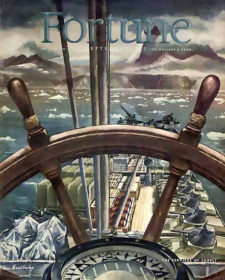 Allen Saalburg Fortune Magazine September 1942 Copyright | Fortune Magazine Graphic Art Covers 1930-1959