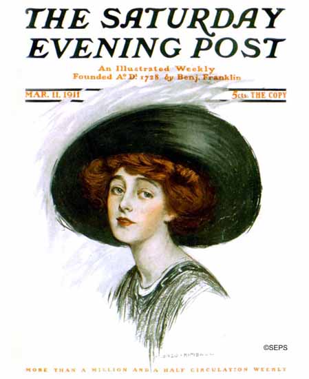 Alonzo Myron Kimball Saturday Evening Post Cover 1911_03_11 | The Saturday Evening Post Graphic Art Covers 1892-1930