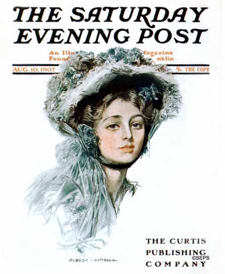 Alonzo Myron Kimball Saturday Evening Post Cover Art 1907_08_10 | The Saturday Evening Post Graphic Art Covers 1892-1930