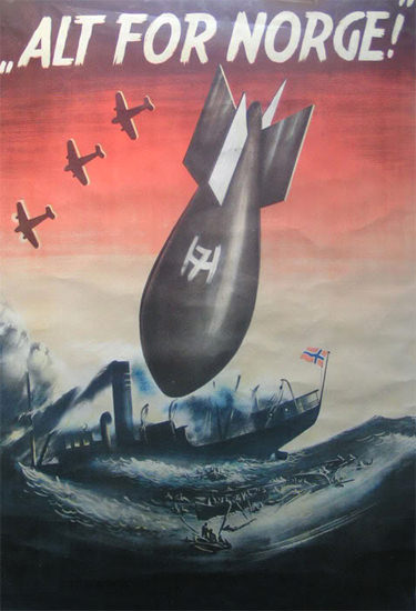 Alt For Norge | Vintage War Propaganda Posters 1891-1970