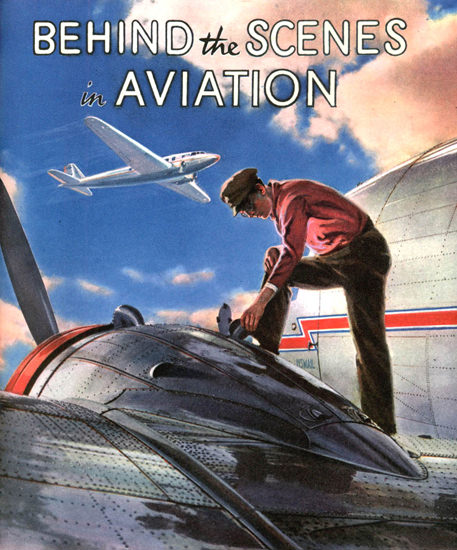 American Airlines Behind The Scenes In Aviation | Vintage Travel Posters 1891-1970