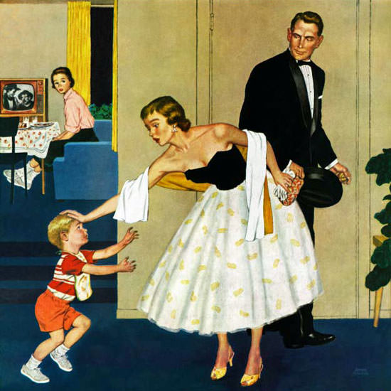 Amos Sewell Saturday Evening Post Refused 1958_02_15 Copyright crop | Best of 1950s Ad and Cover Art