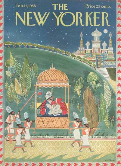 Anatol Kovarsky The New Yorker 1958_02_15 Copyright | The New Yorker Graphic Art Covers 1946-1970