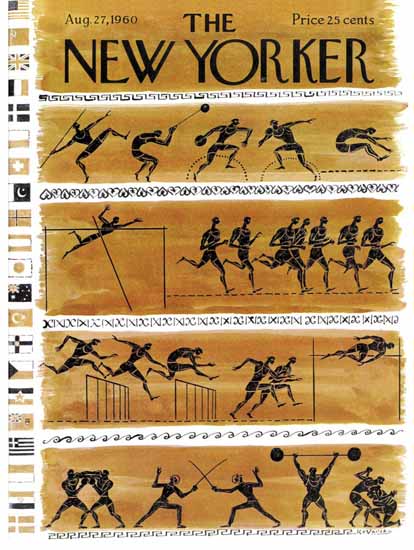 Anatol Kovarsky The New Yorker 1960_08_27 Copyright | The New Yorker Graphic Art Covers 1946-1970