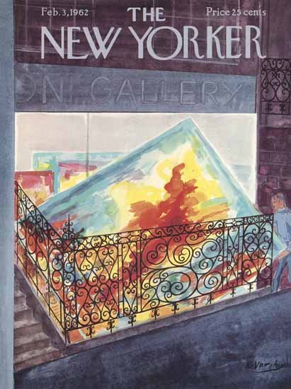 Anatol Kovarsky The New Yorker 1962_02_03 Copyright | The New Yorker Graphic Art Covers 1946-1970