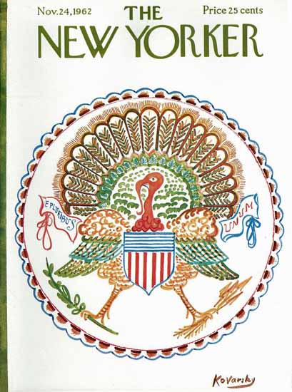 Anatol Kovarsky The New Yorker 1962_11_24 Copyright | The New Yorker Graphic Art Covers 1946-1970