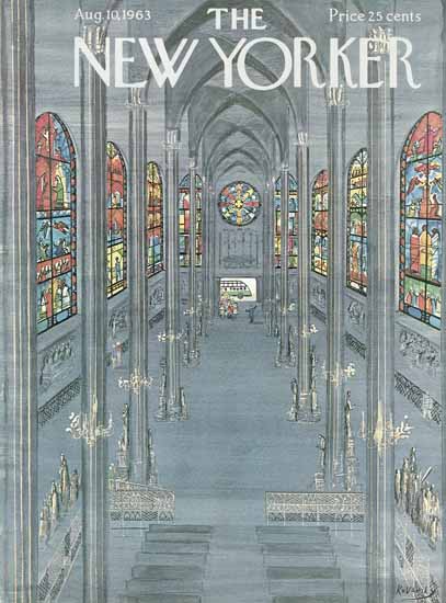 Anatol Kovarsky The New Yorker 1963_08_10 Copyright | The New Yorker Graphic Art Covers 1946-1970