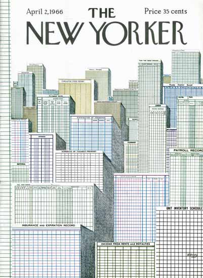 Anatol Kovarsky The New Yorker 1966_04_02 Copyright | The New Yorker Graphic Art Covers 1946-1970