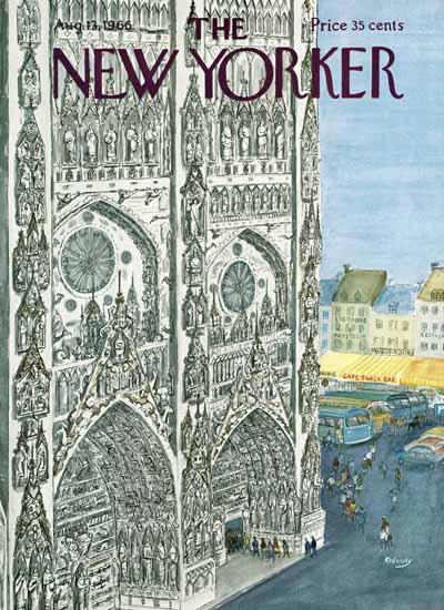 Anatol Kovarsky The New Yorker 1966_08_13 Copyright | The New Yorker Graphic Art Covers 1946-1970