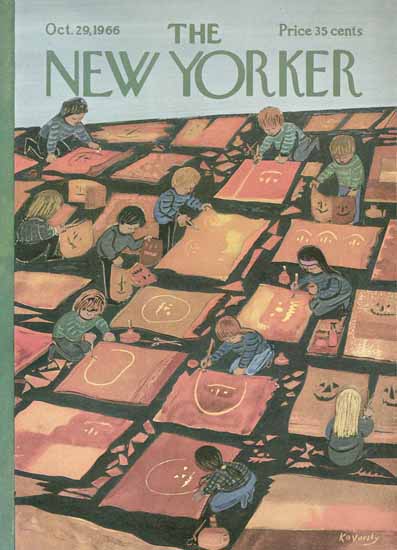 Anatol Kovarsky The New Yorker 1966_10_29 Copyright | The New Yorker Graphic Art Covers 1946-1970