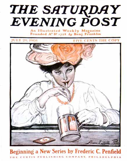 Anne Estelle Rice Cover Artist Saturday Evening Post 1905_07_29 | The Saturday Evening Post Graphic Art Covers 1892-1930