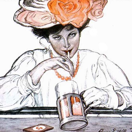 Anne Estelle Rice Saturday Evening Post 1905_07_29 Copyright crop | Best of 1891-1919 Ad and Cover Art