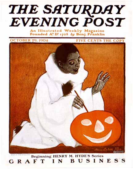 Anne Estelle Rice Saturday Evening Post Halloween 1904_10_29 | The Saturday Evening Post Graphic Art Covers 1892-1930