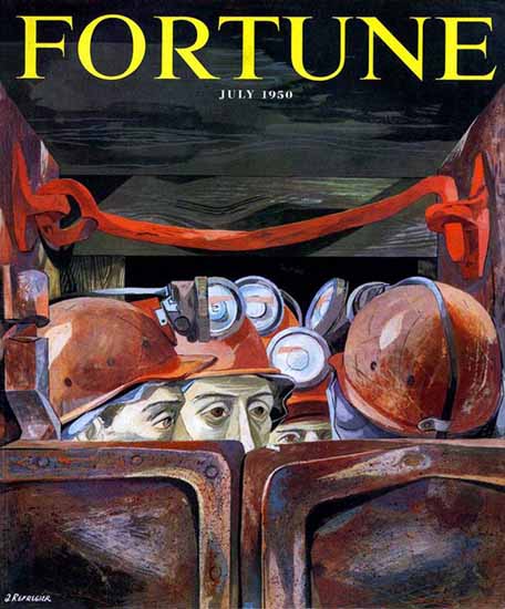 Anton Refregier Fortune Magazine July 1950 Copyright | Fortune Magazine Graphic Art Covers 1930-1959