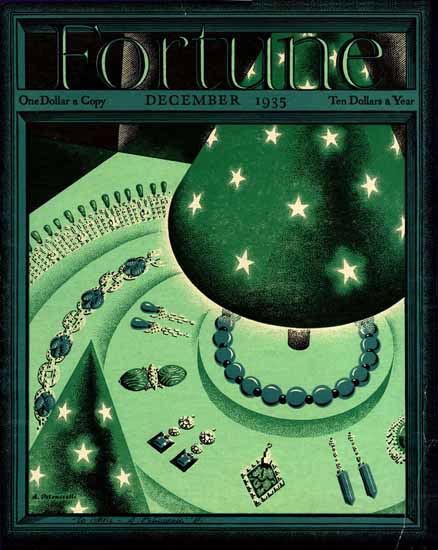 Antonio Petruccelli Fortune Magazine December 1935 Copyright | Fortune Magazine Graphic Art Covers 1930-1959