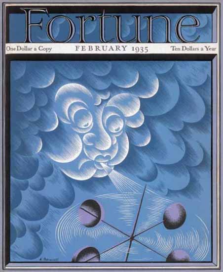 Antonio Petruccelli Fortune Magazine February 1935 Copyright | Fortune Magazine Graphic Art Covers 1930-1959