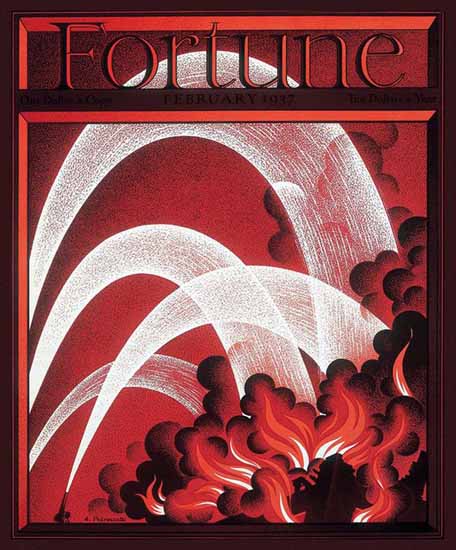 Antonio Petruccelli Fortune Magazine February 1937 Copyright | Fortune Magazine Graphic Art Covers 1930-1959