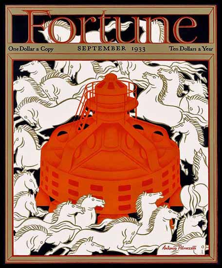 Antonio Petruccelli Fortune Magazine September 1933 Copyright | Fortune Magazine Graphic Art Covers 1930-1959