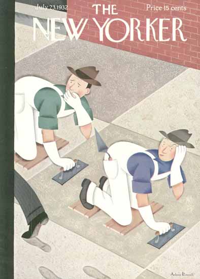 Antonio Petruccelli The New Yorker 1932_07_23 Copyright | The New Yorker Graphic Art Covers 1925-1945