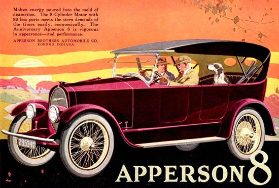 Apperson Anniversary 8 Cyl Kokomo 1919 Day | Vintage Cars 1891-1970