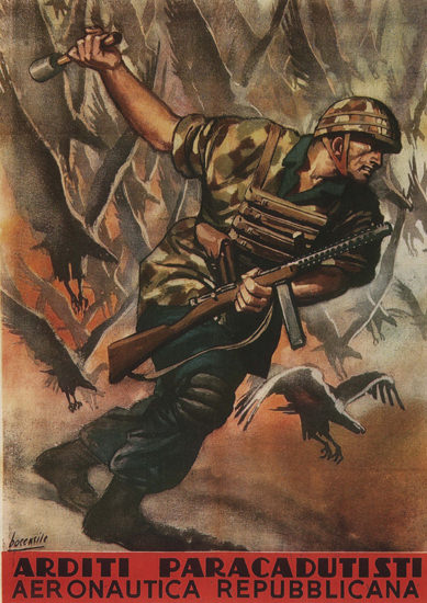 Arditi Paracadutisti Italy Italia | Vintage War Propaganda Posters 1891-1970