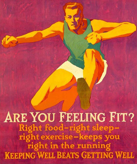 Are You Feeling Fit Athlete Frank Mather Beatty | Vintage Ad and Cover Art 1891-1970