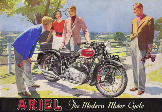 Ariel Motorcycles 1939 | Vintage Travel Posters 1891-1970