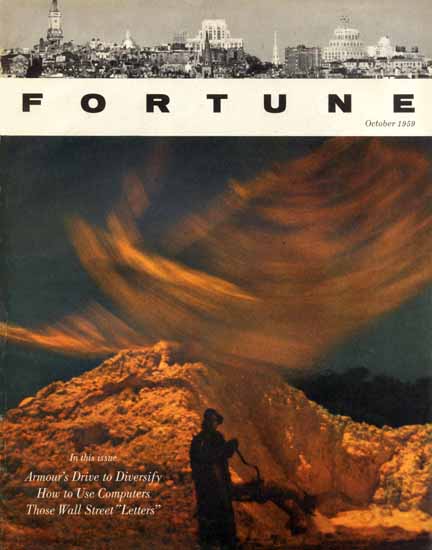 Armours Drive to Diversify Fortune Magazine October 1959 Copyright | Fortune Magazine Graphic Art Covers 1930-1959