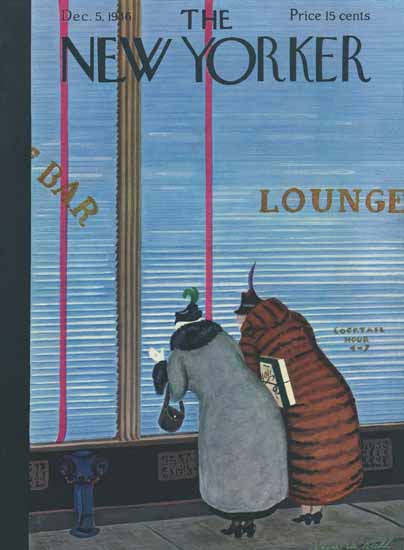 Arnold Hall The New Yorker 1936_12_05 Copyright | The New Yorker Graphic Art Covers 1925-1945