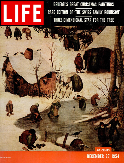 Arrival at Bethlehem Pieter Bruegel 27 Dec 1954 Copyright Life Magazine | Life Magazine Color Photo Covers 1937-1970