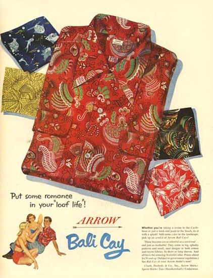 Arrow Bali Cay Shirts | Vintage Ad and Cover Art 1891-1970