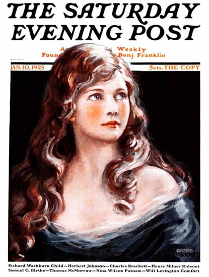 Arthur Garratt Saturday Evening Post 1925_01_10 | The Saturday Evening Post Graphic Art Covers 1892-1930