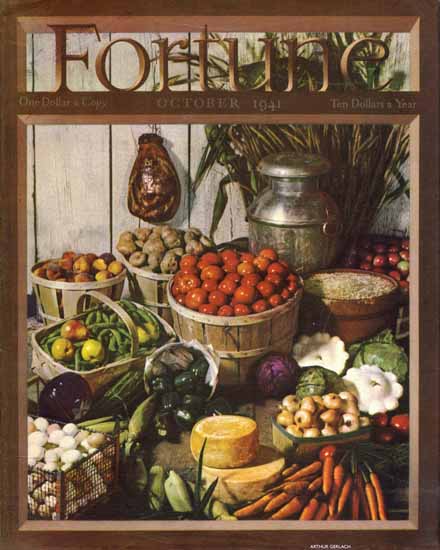 Arthur Gerlach Fortune Magazine October 1941 Copyright | Fortune Magazine Graphic Art Covers 1930-1959