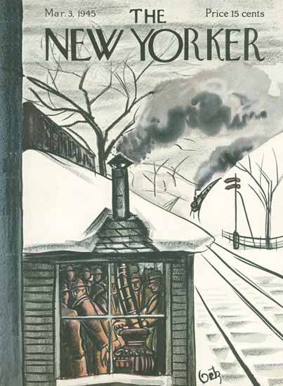 Arthur Getz The New Yorker 1945_03_03 Copyright | The New Yorker Graphic Art Covers 1925-1945