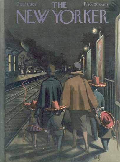 Arthur Getz The New Yorker 1951_10_13 Copyright | The New Yorker Graphic Art Covers 1946-1970