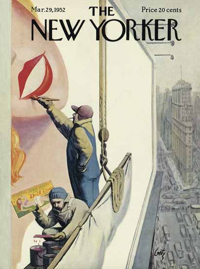 Arthur Getz The New Yorker 1952_03_29 Copyright | The New Yorker Graphic Art Covers 1946-1970