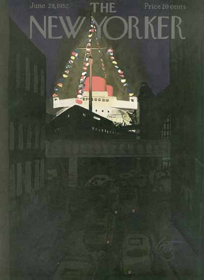 Arthur Getz The New Yorker 1952_06_28 Copyright | The New Yorker Graphic Art Covers 1946-1970