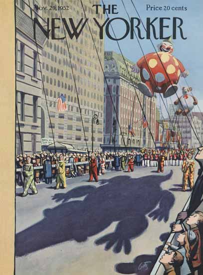 Arthur Getz The New Yorker 1952_11_29 Copyright | The New Yorker Graphic Art Covers 1946-1970